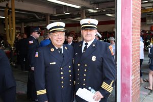 Chaplain Blume and Chief Levy