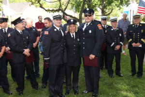 Lt. Schlatz, Firefighter Berghaus and Firefighter Chuilli recognized for their 20 Years of Service